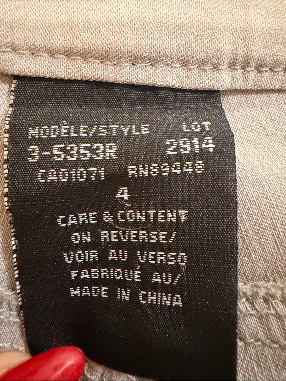 UR Rebel Gray/Beige Cropped Pants for Women - Picture 6 of 6
